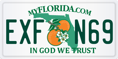 FL license plate EXFN69