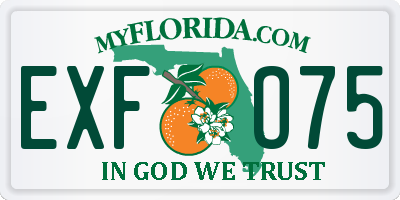 FL license plate EXFO75