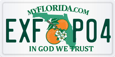 FL license plate EXFP04