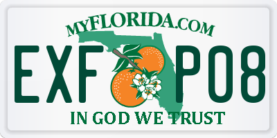 FL license plate EXFP08