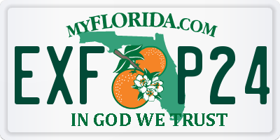 FL license plate EXFP24