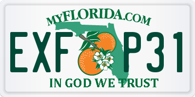 FL license plate EXFP31