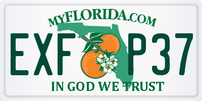 FL license plate EXFP37