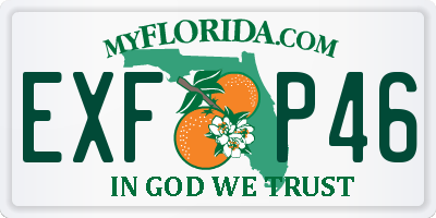 FL license plate EXFP46