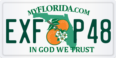 FL license plate EXFP48