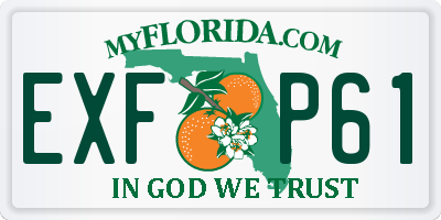 FL license plate EXFP61