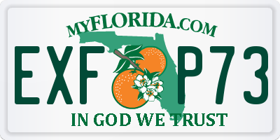 FL license plate EXFP73
