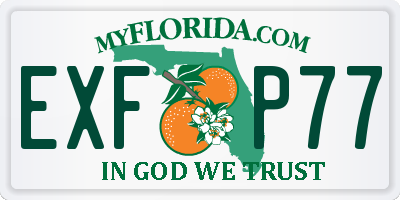 FL license plate EXFP77