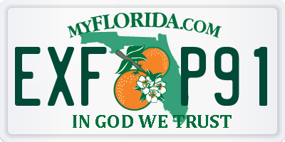FL license plate EXFP91