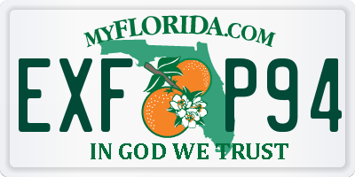FL license plate EXFP94