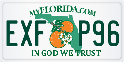 FL license plate EXFP96