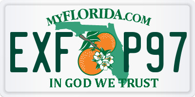 FL license plate EXFP97