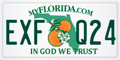 FL license plate EXFQ24