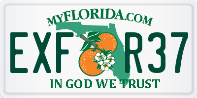 FL license plate EXFR37