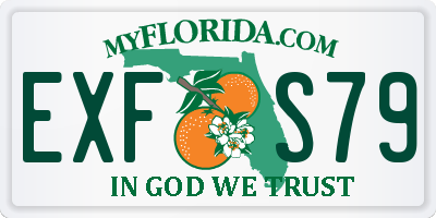 FL license plate EXFS79