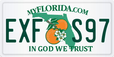 FL license plate EXFS97