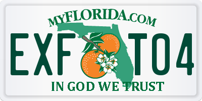 FL license plate EXFT04