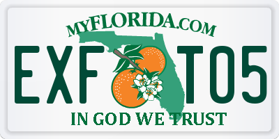 FL license plate EXFT05