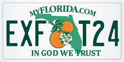 FL license plate EXFT24