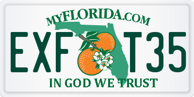 FL license plate EXFT35