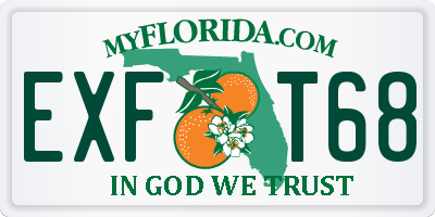 FL license plate EXFT68