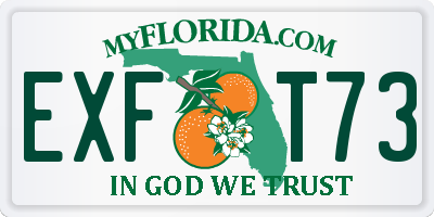 FL license plate EXFT73