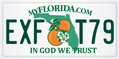 FL license plate EXFT79