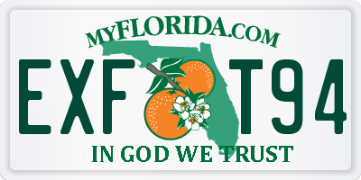 FL license plate EXFT94