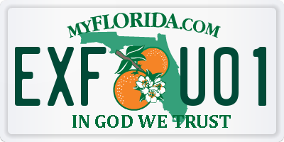 FL license plate EXFU01