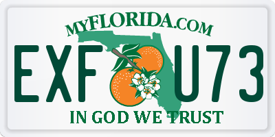 FL license plate EXFU73