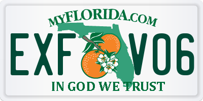 FL license plate EXFV06