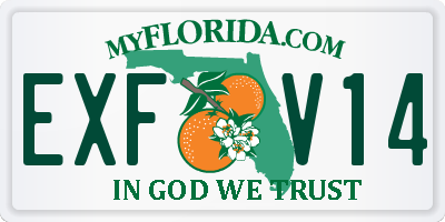 FL license plate EXFV14