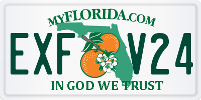 FL license plate EXFV24