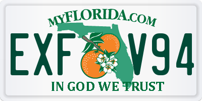 FL license plate EXFV94