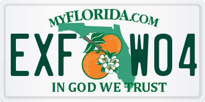 FL license plate EXFW04
