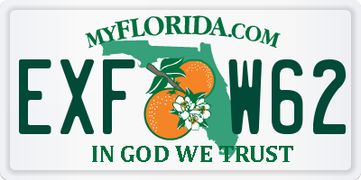 FL license plate EXFW62