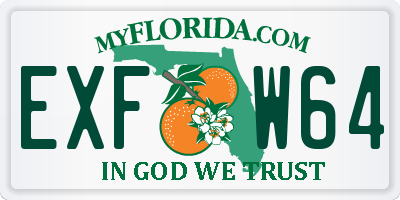 FL license plate EXFW64