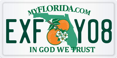 FL license plate EXFY08