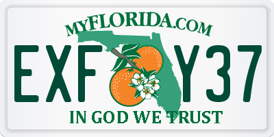 FL license plate EXFY37