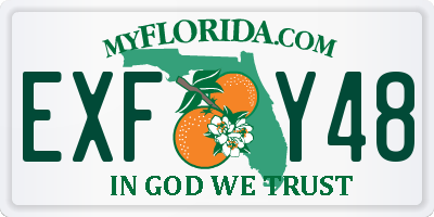 FL license plate EXFY48