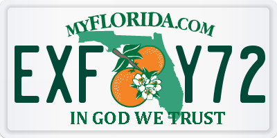 FL license plate EXFY72