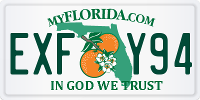FL license plate EXFY94