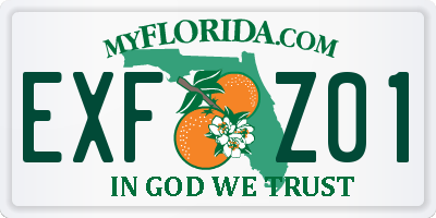 FL license plate EXFZ01