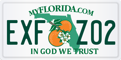 FL license plate EXFZ02