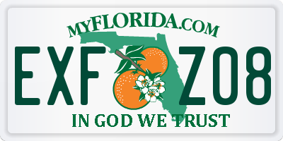 FL license plate EXFZ08