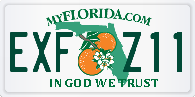 FL license plate EXFZ11