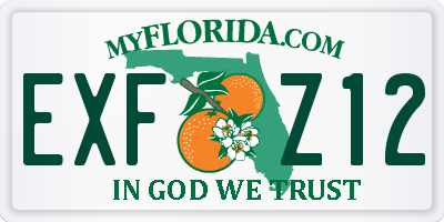 FL license plate EXFZ12