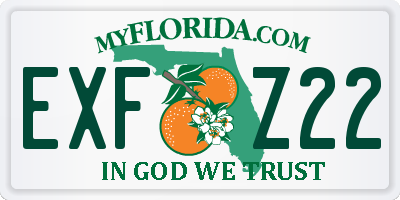 FL license plate EXFZ22