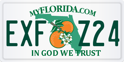 FL license plate EXFZ24