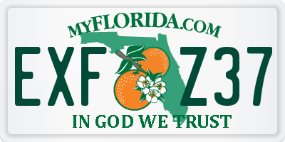FL license plate EXFZ37